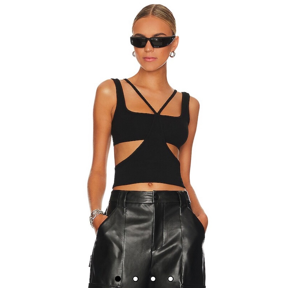 WeWoreWhat Black Cutout Tank